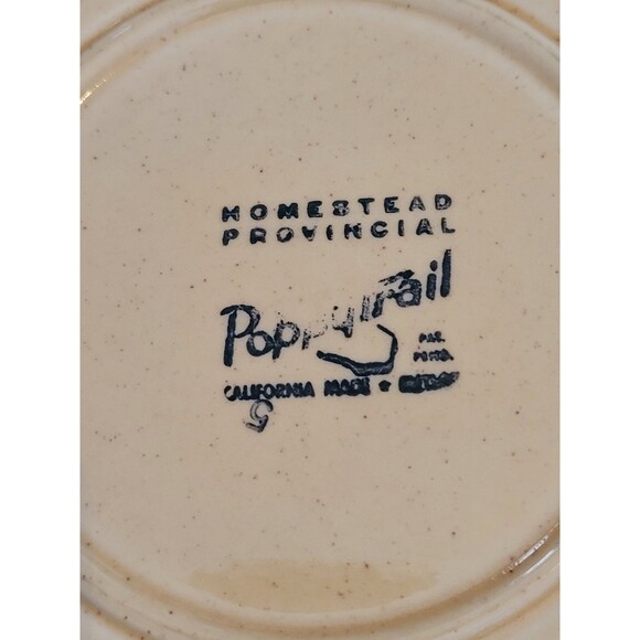 Metlox Poppytrail Provincial Homestead Serving Bowl #5 - Picture 5 of 5